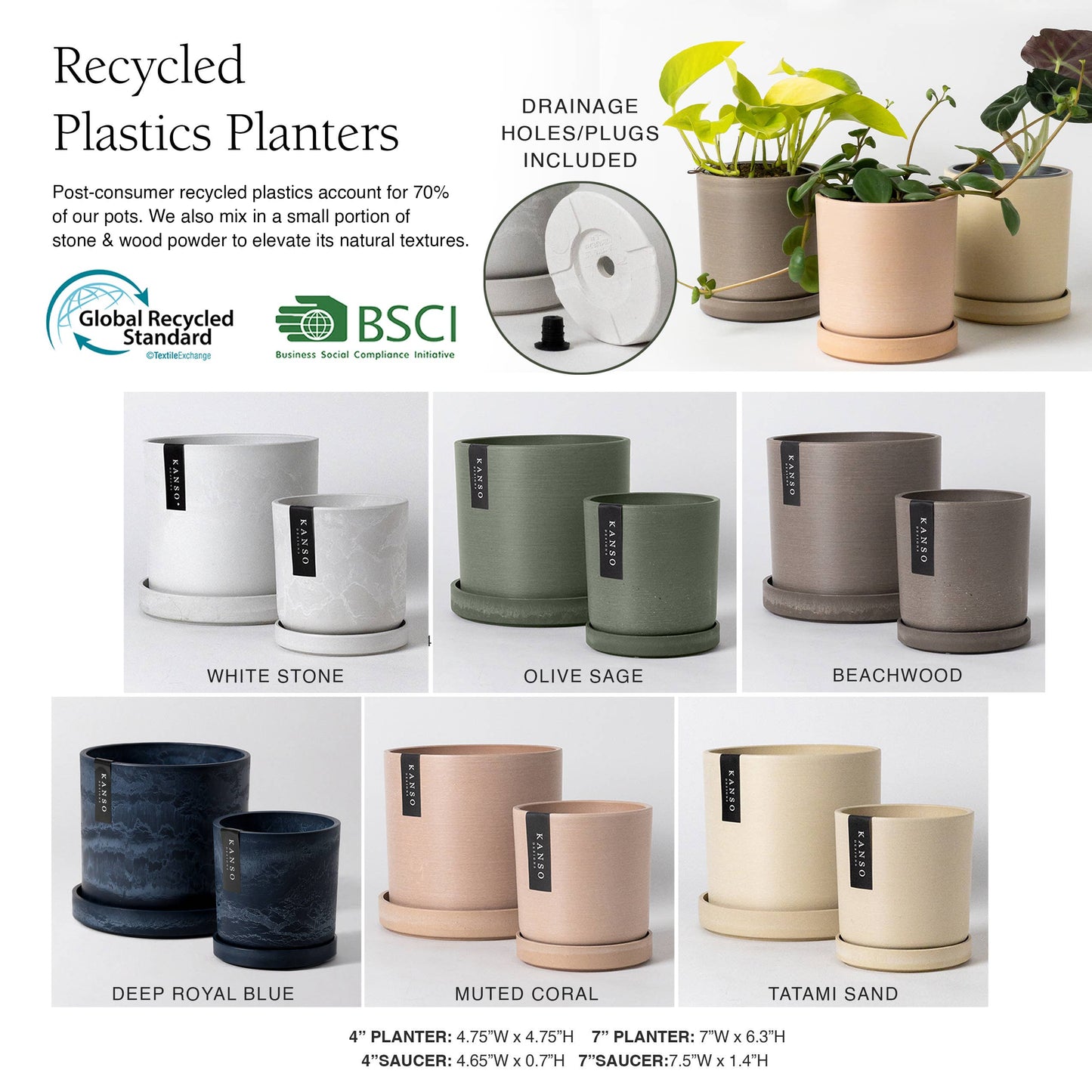 Signature Planters & Saucer