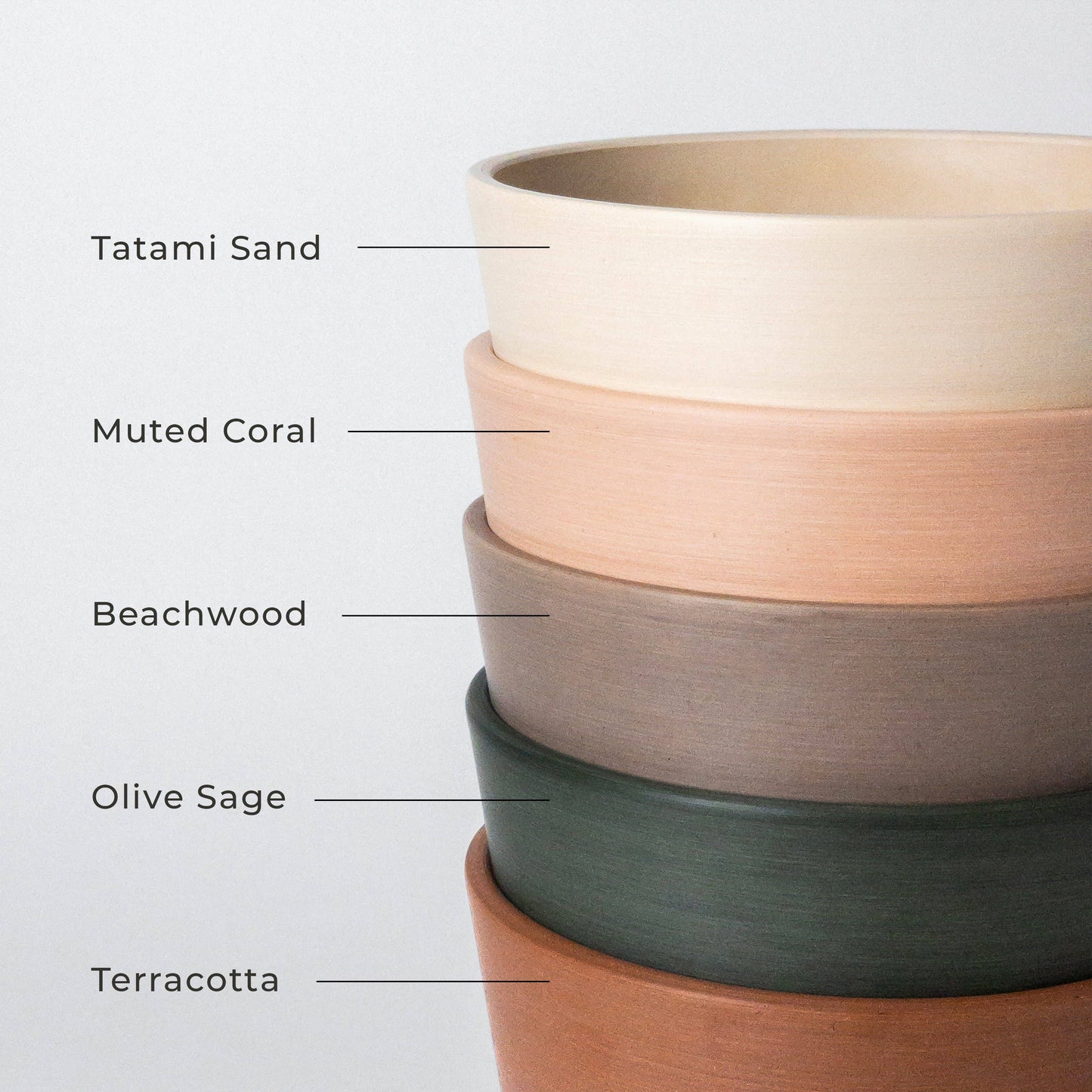 7" Tapered Signature Planter Pot & Saucer Set