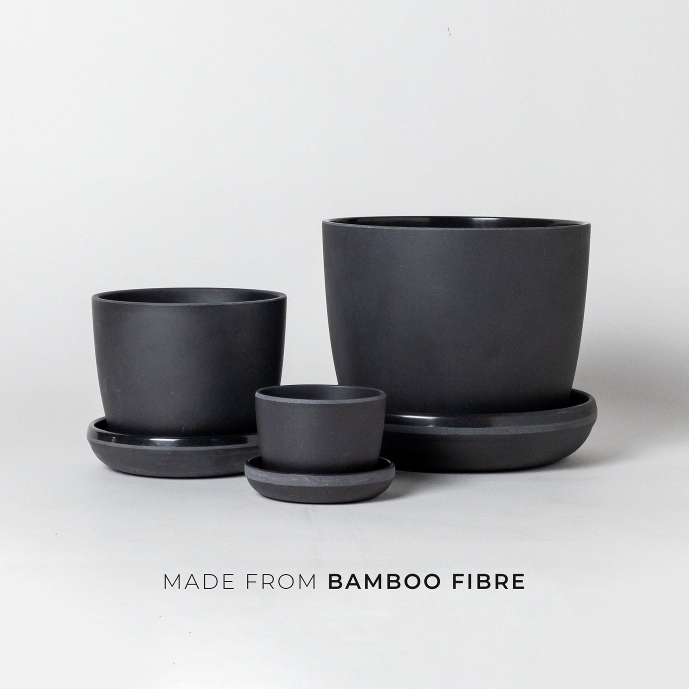 Black Natural Upcycled Planters