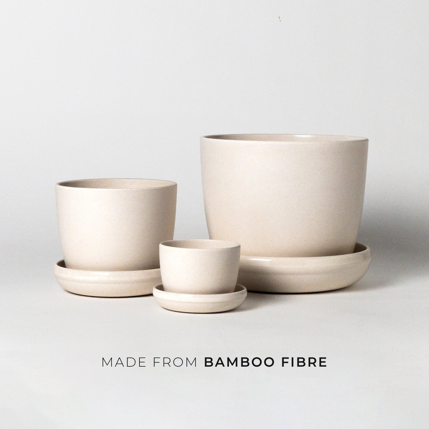 White Natural Upcycled Planter