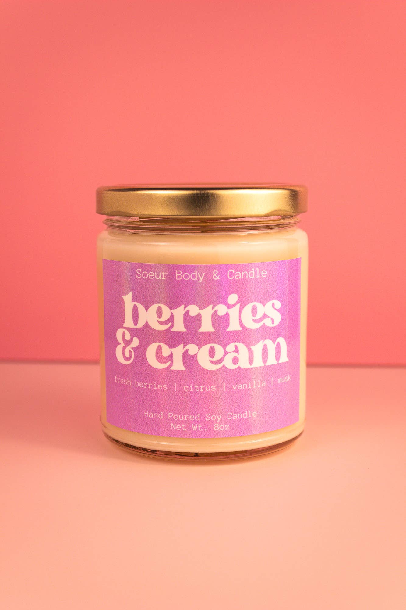 Berries & Cream Soy Candle