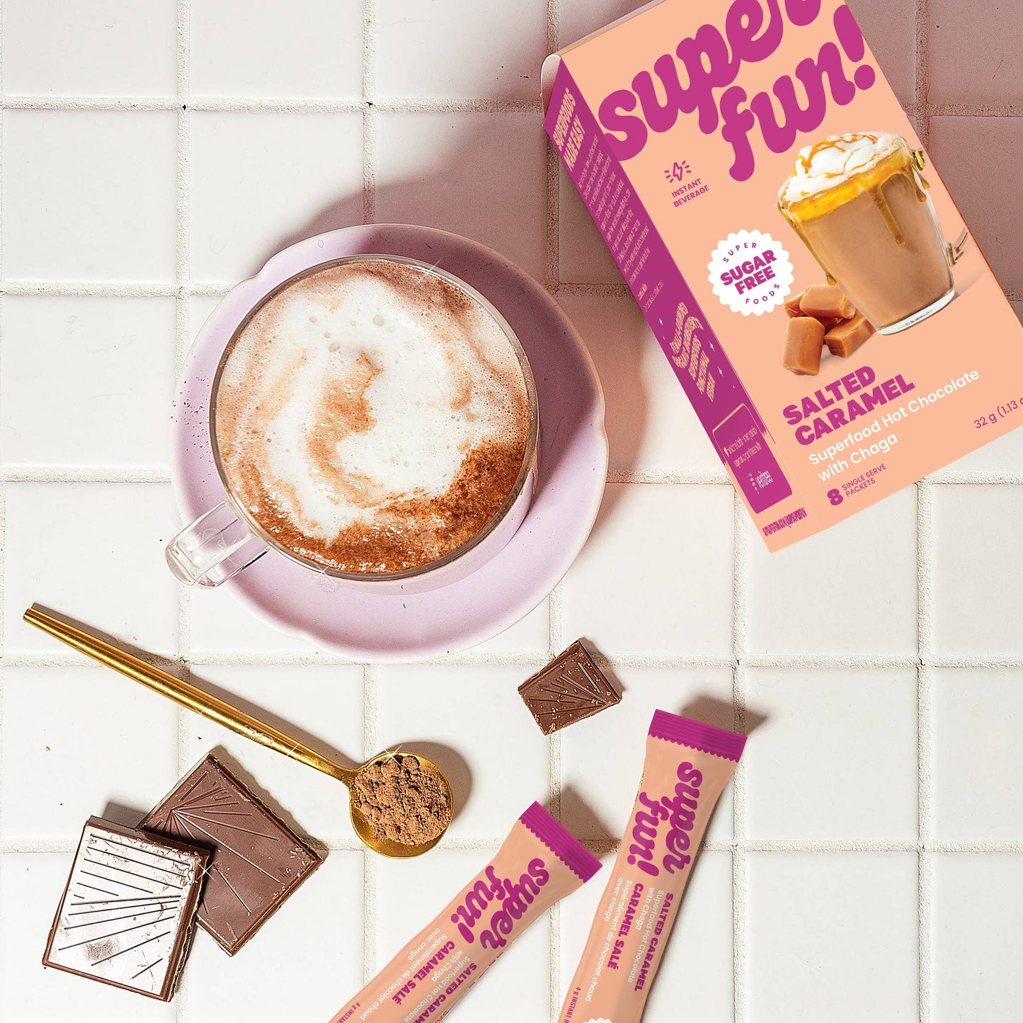 Superfun! Salted Caramel Superfood Hot Chocolate