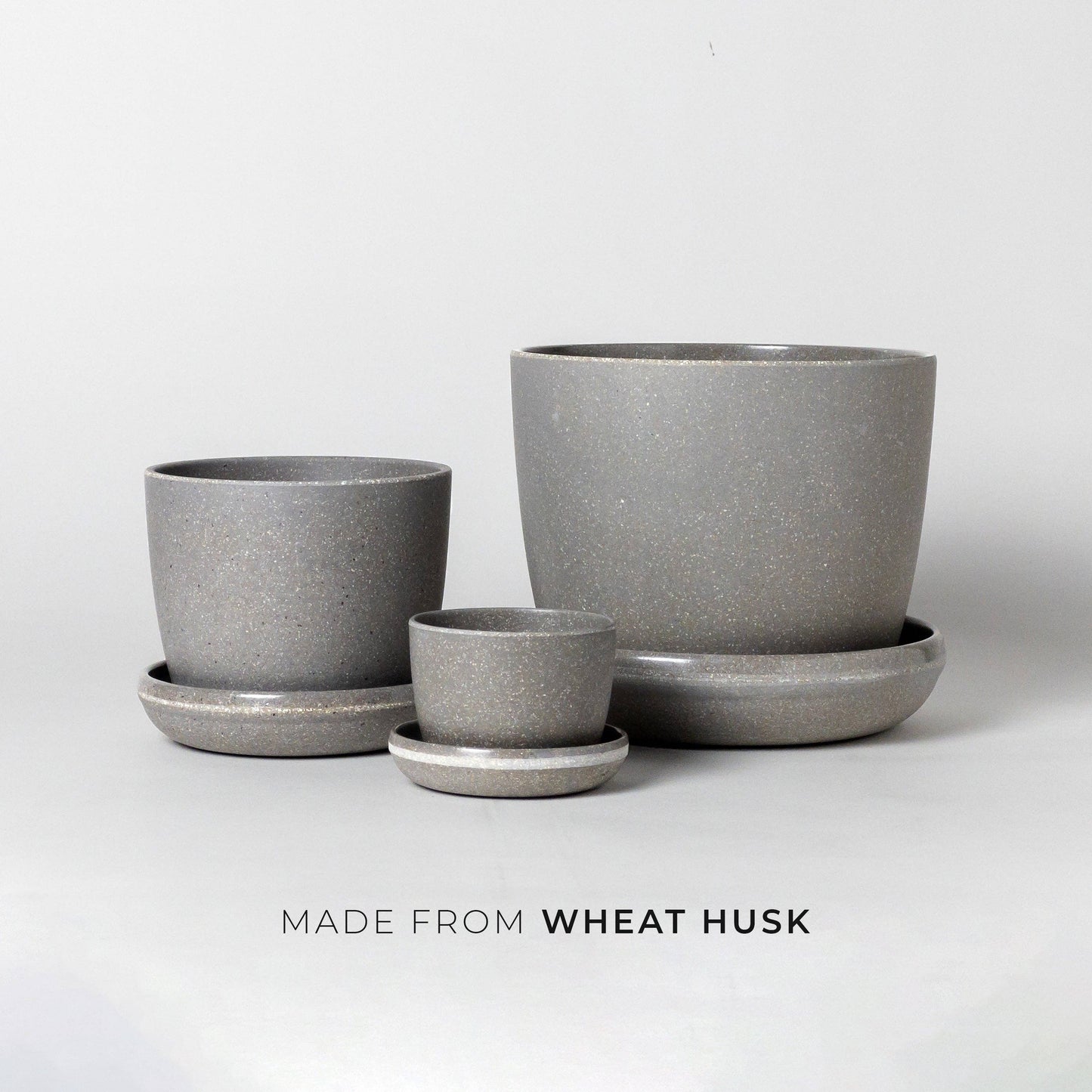 Natural Upcycled Planters - Wheat Husk