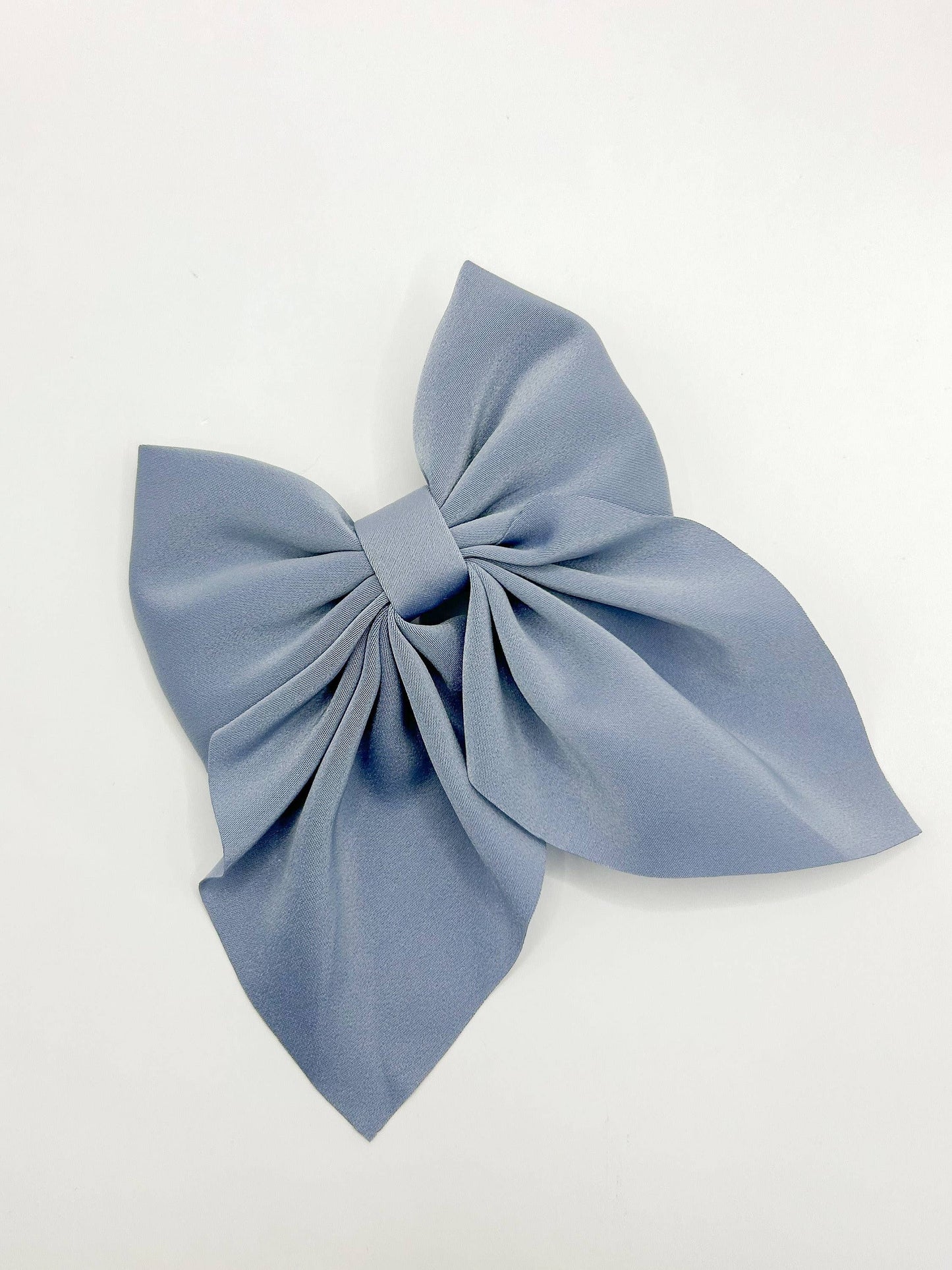 Large Satin Hair Bow Clip for Kids