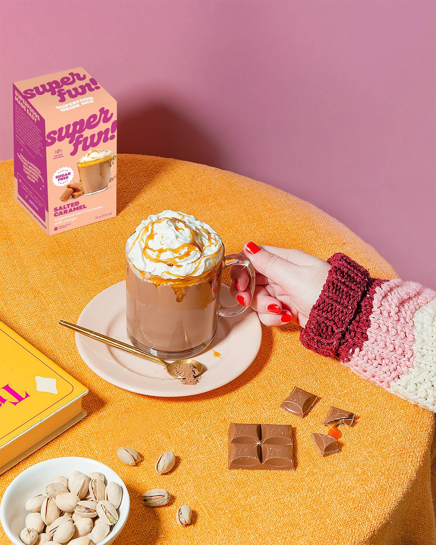 Superfun! Salted Caramel Superfood Hot Chocolate