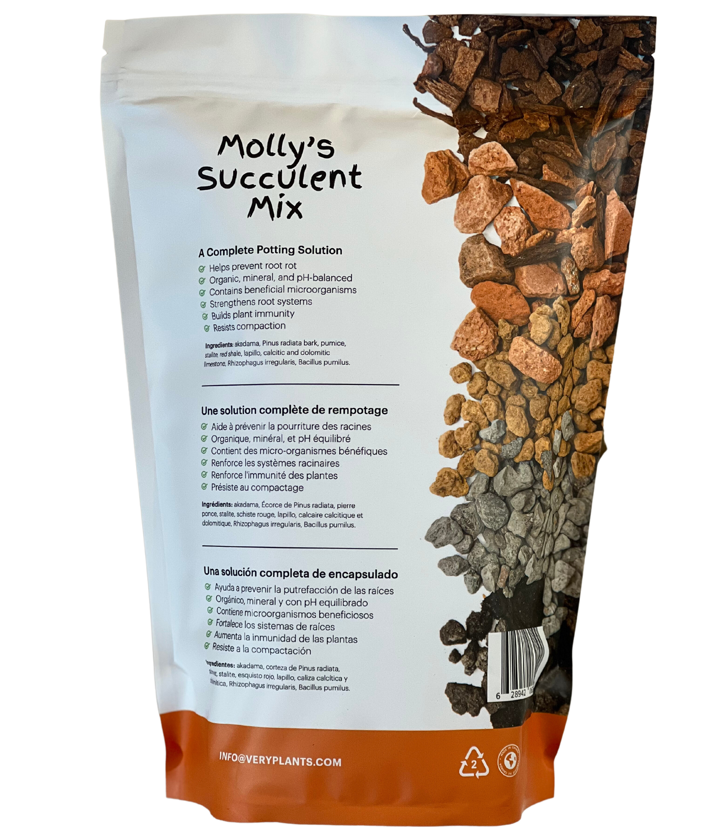Molly's Succulent Mix - Premium Gritty Soilless Potting Mix