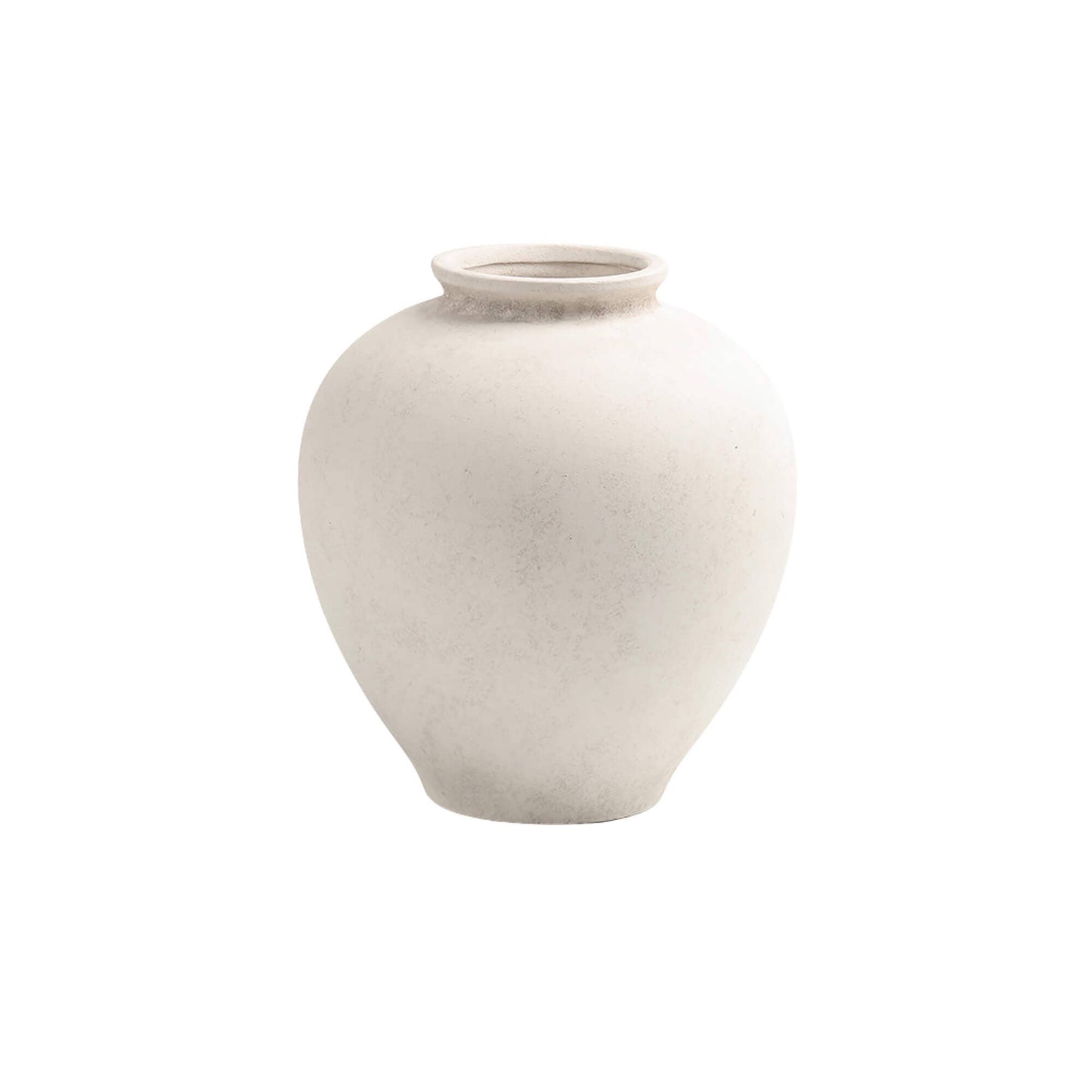WHITE TERRACOTTA VASE