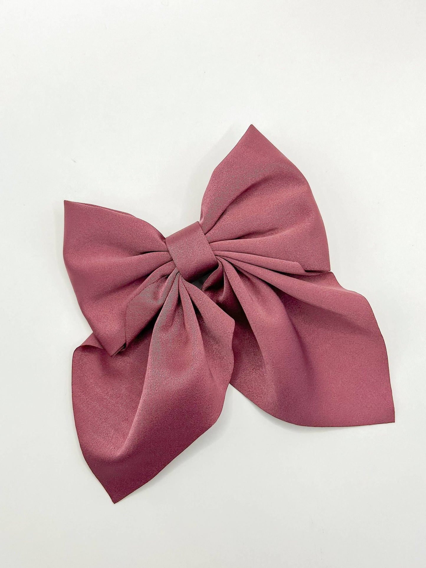 Large Satin Hair Bow Clip for Kids