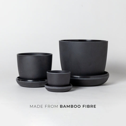 Black Natural Upcycled Planters