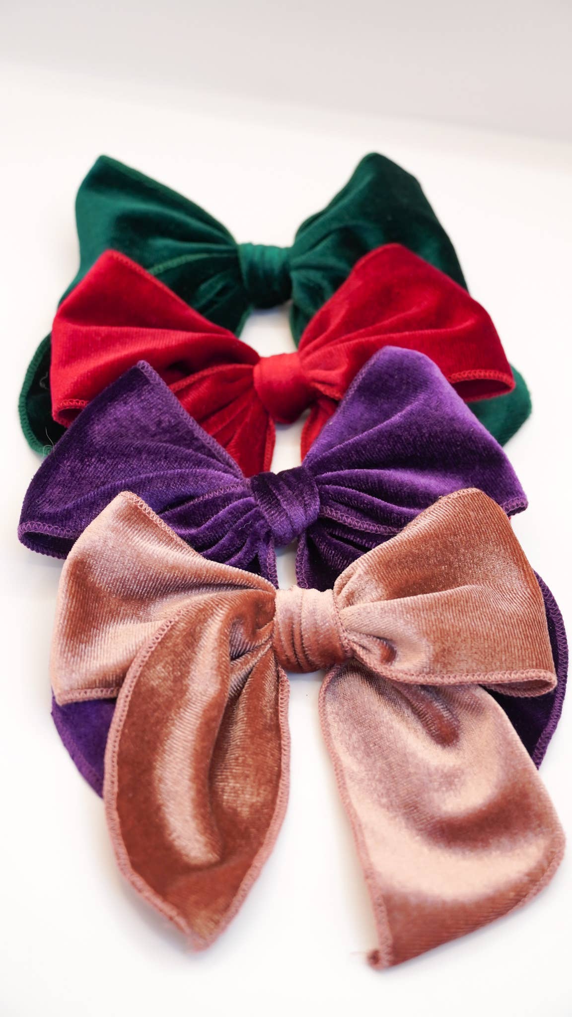 Luxe Velvet Hair Bows Large