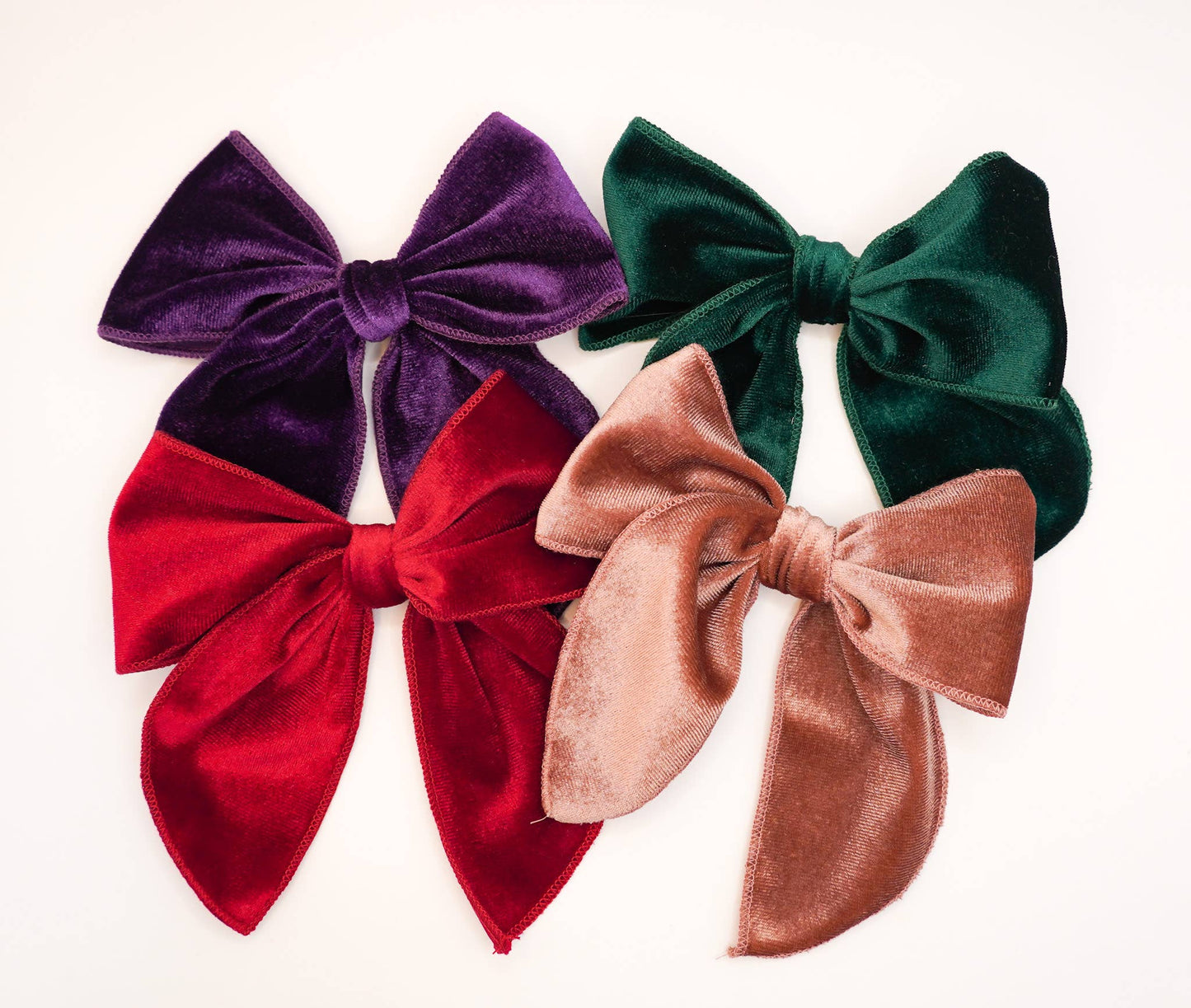 Luxe Velvet Hair Bows Large