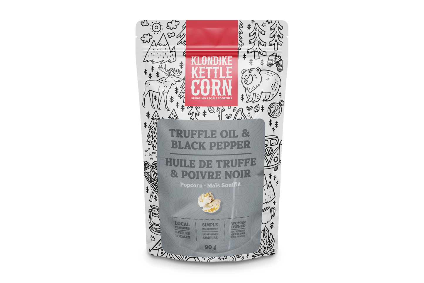 Truffle Oil & Cracked Black Pepper Popcorn