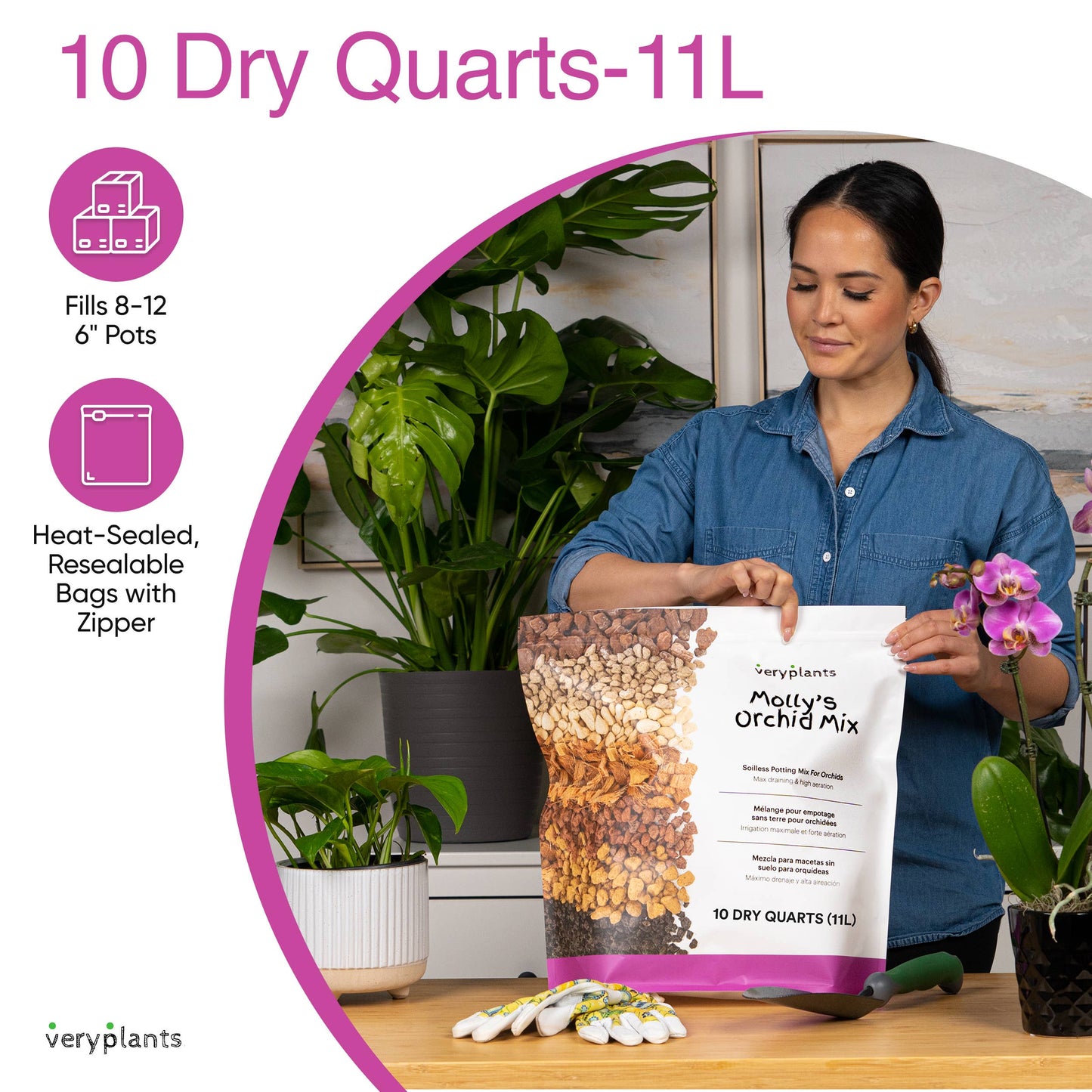 Molly's Orchid Mix - Premium Soilless Potting Mix
