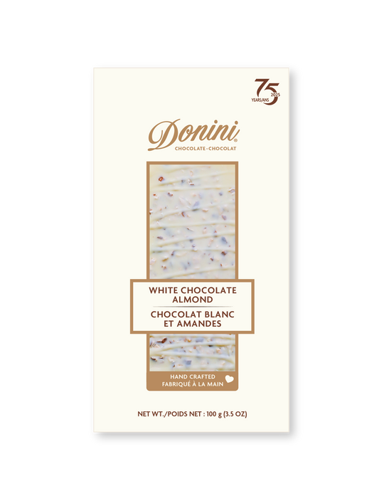 Donini White Chocolate Almond Bark Bar