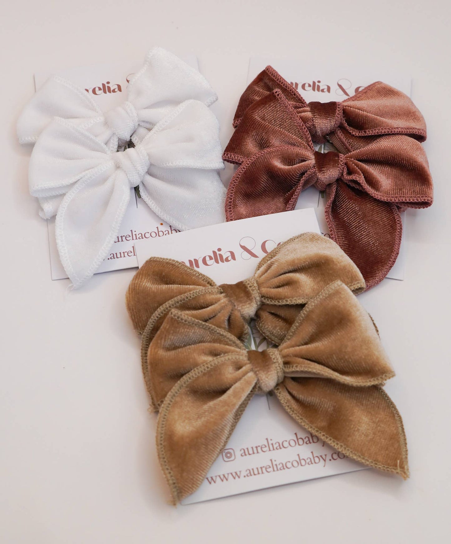Luxe Velvet Fable Hair Pair Bows