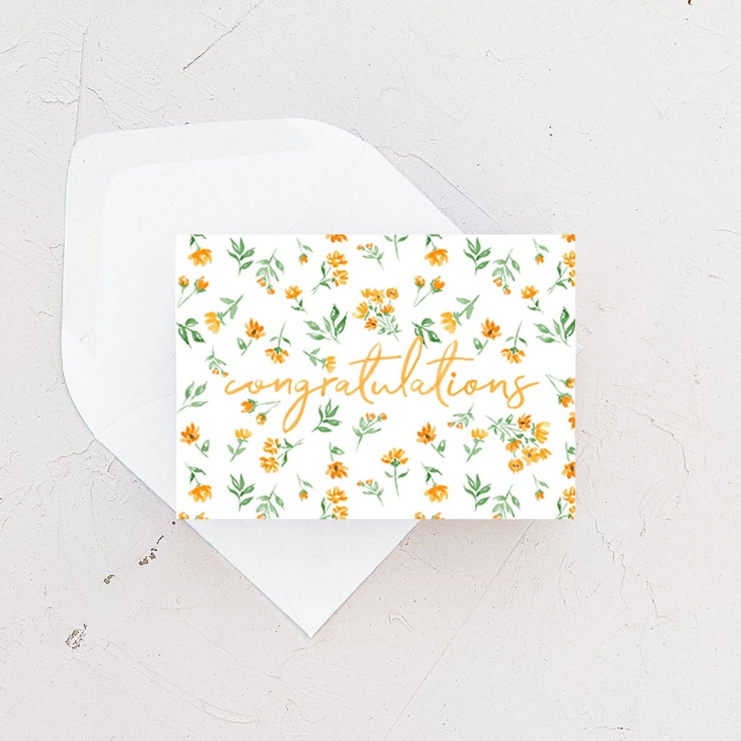 Mini Card - Floral Congratulations