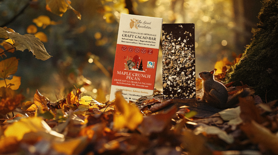 Maple Crunch Pecan Chocolate Bar