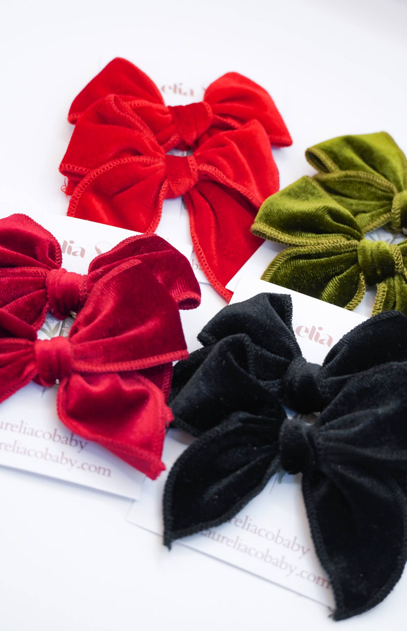 Luxe Velvet Fable Hair Pair Bows