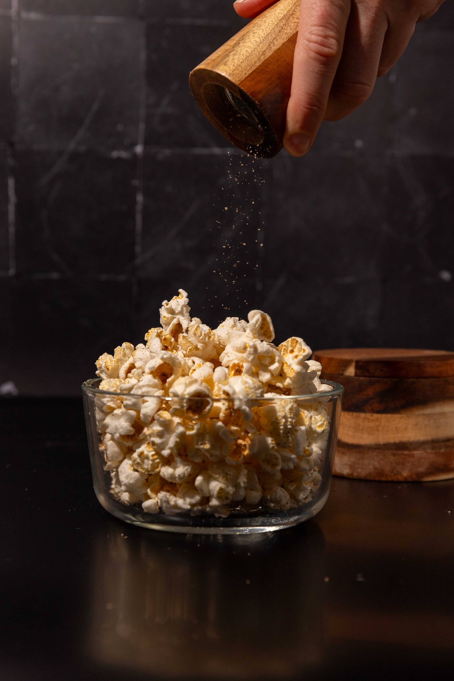 Truffle Oil & Cracked Black Pepper Popcorn