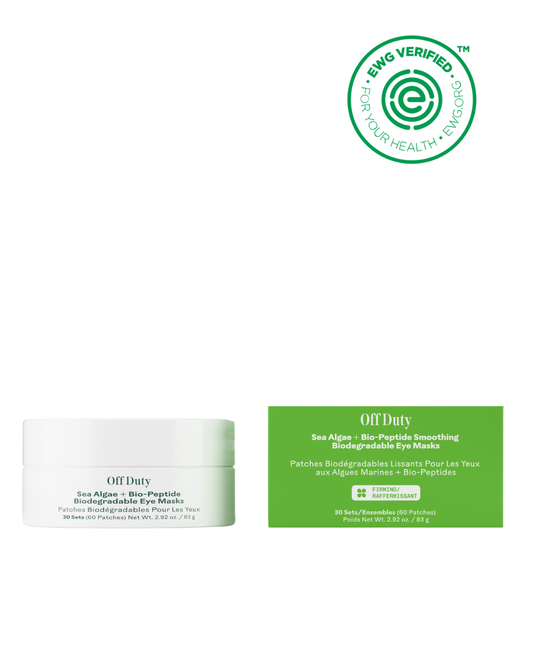 OffDuty™ Sea Algae + Bio-Peptide Smoothing Biodegradable Eye Masks