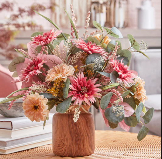 Wooden vased Flower Arrangement