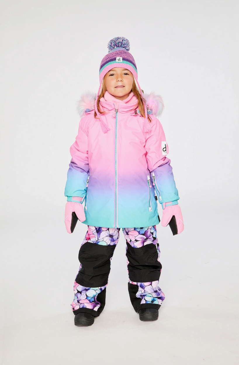 Two Piece Play Snowsuit Pink To Blue Gradient
