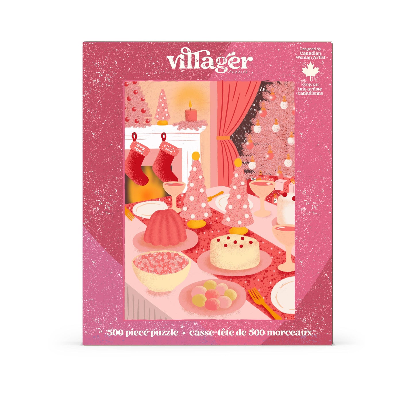 Pink Christmas | 500-Piece Puzzle