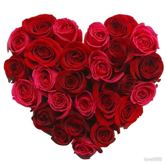 Heart Shape Roses Arrangement