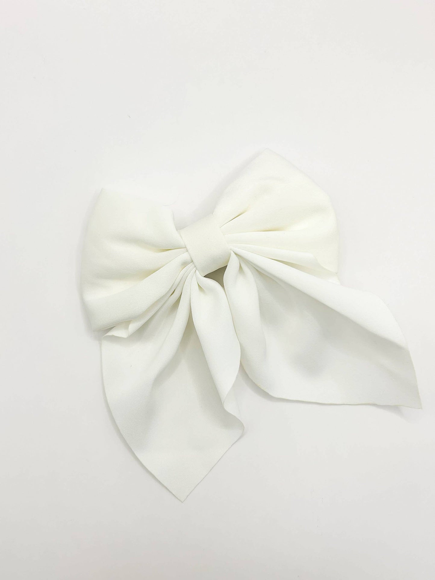 Large Satin Hair Bow Clip for Kids