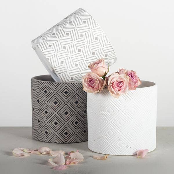 "White On White" Planter