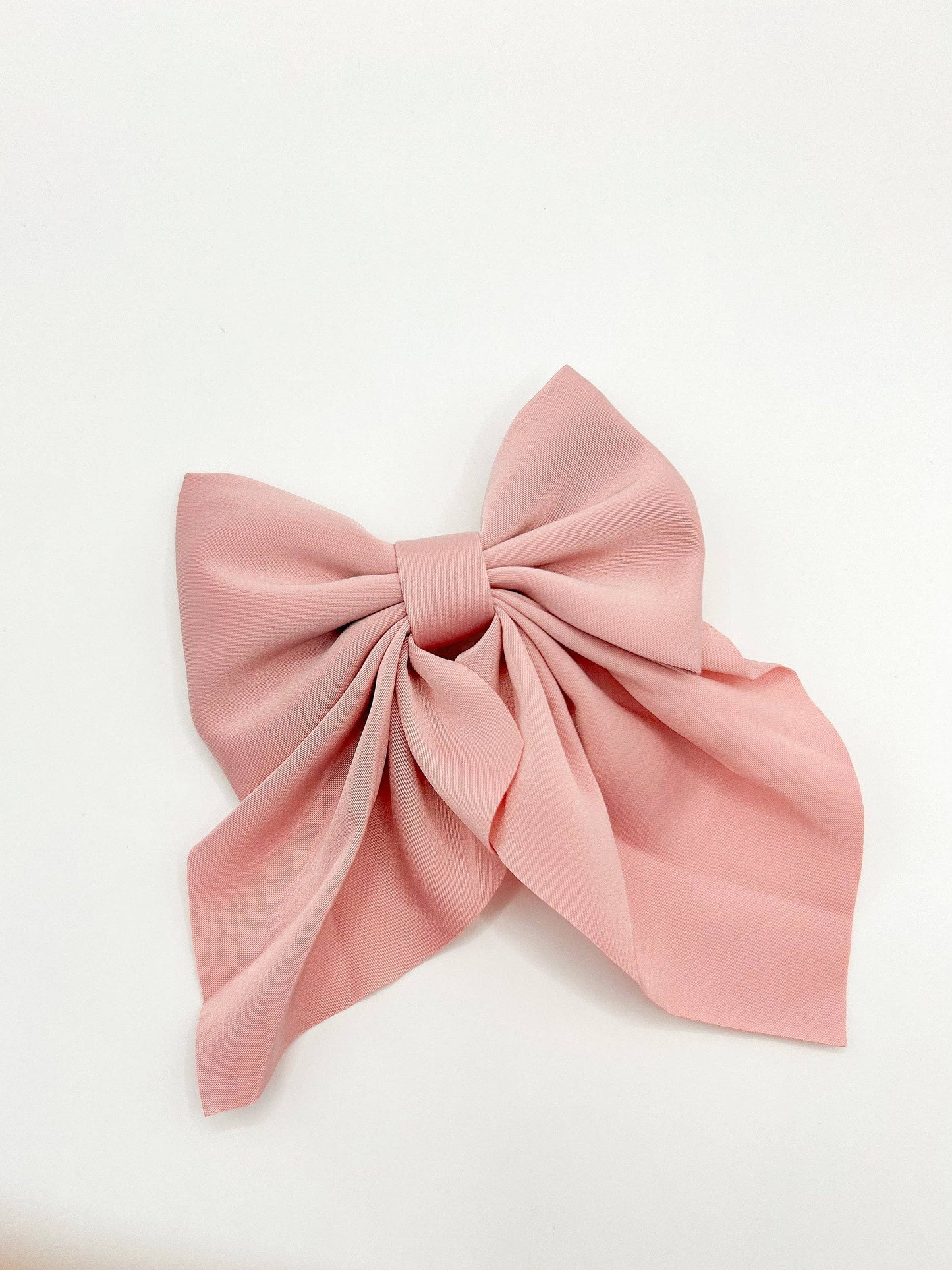 Large Satin Hair Bow Clip for Kids