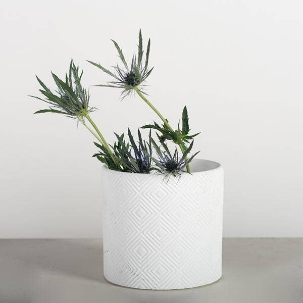 "White On White" Planter