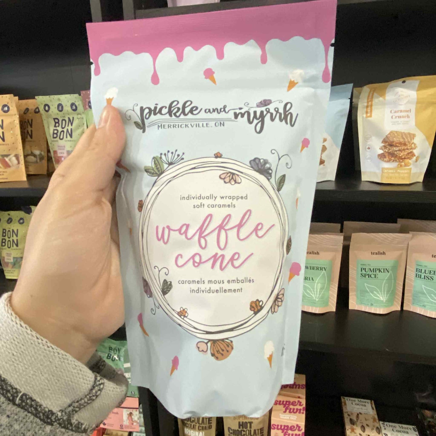 Waffle Cone Caramels