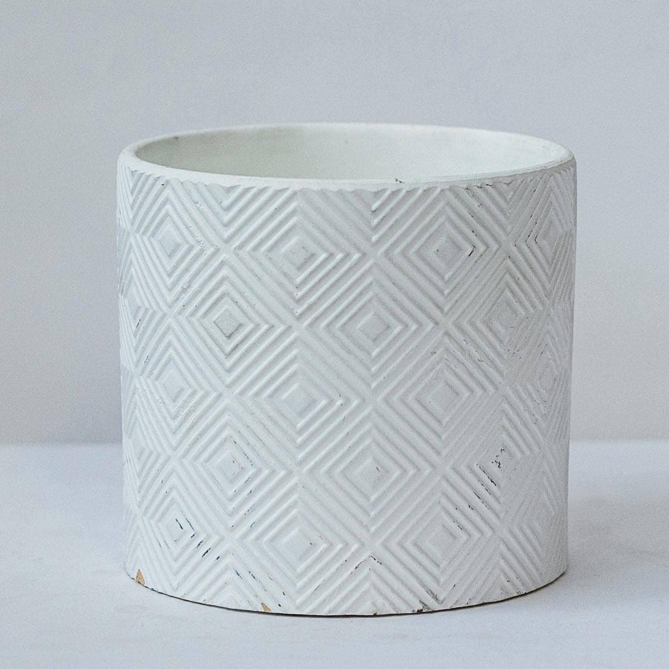 "White On White" Planter