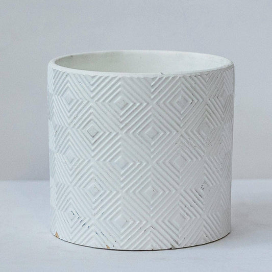 "White On White" Planter