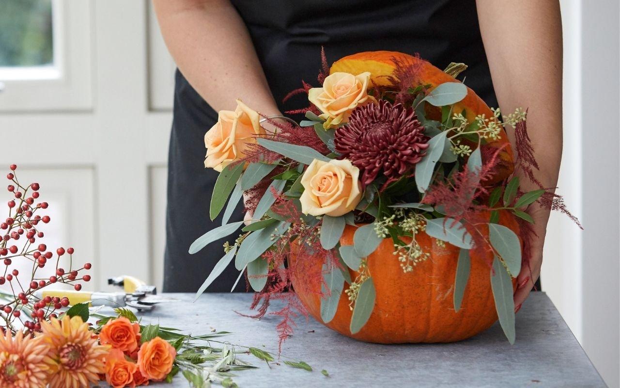 Pumpkin Flower Arrangement Workshop